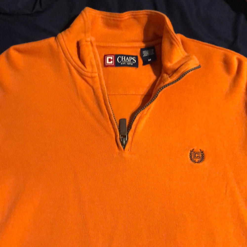 Chaps Orange Pullover